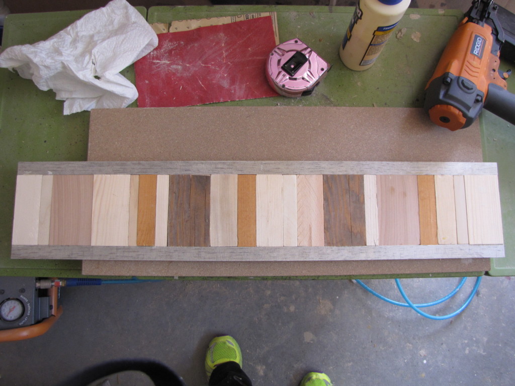 completed front floating shelf