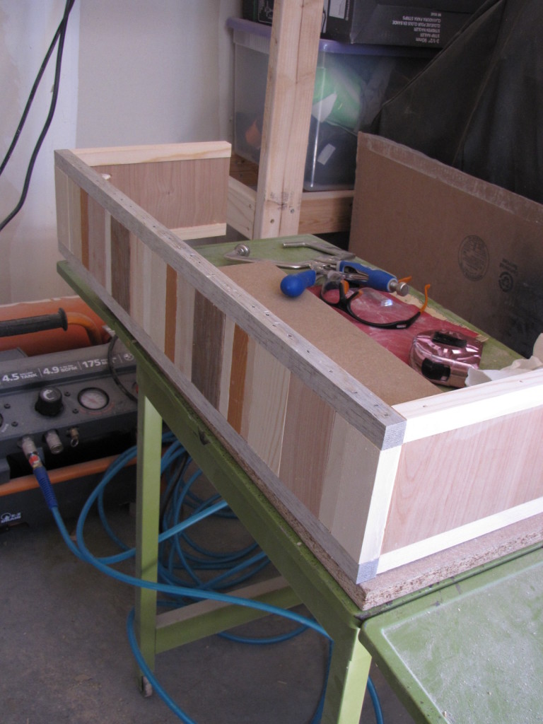 floating shelf front completed