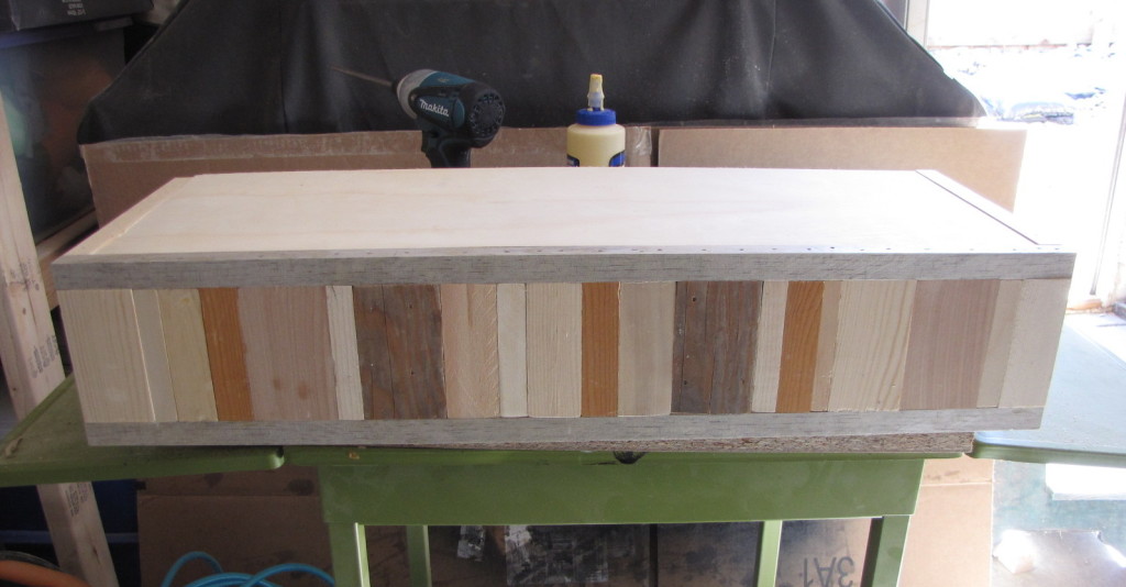 completed floating shelf