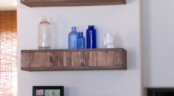 Scrap Wood Floating Shelves Tutorial
