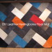 DIY Leather Herringbone Floor Mat